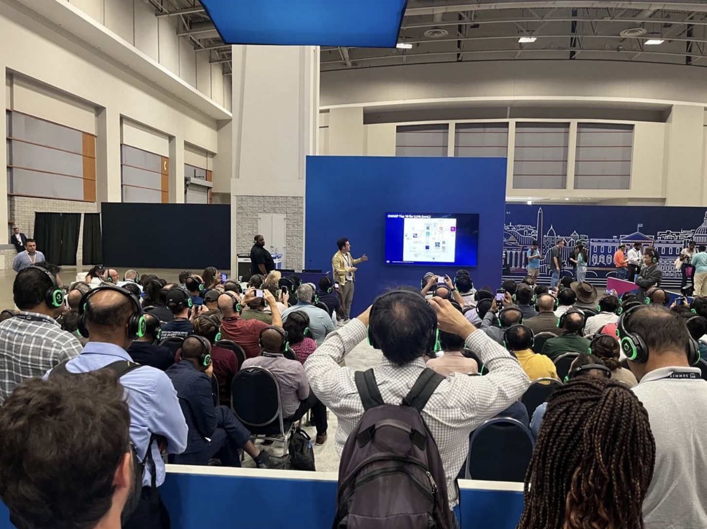 Matthew Venne speaking on AI Security at AWS Public Sector Summit